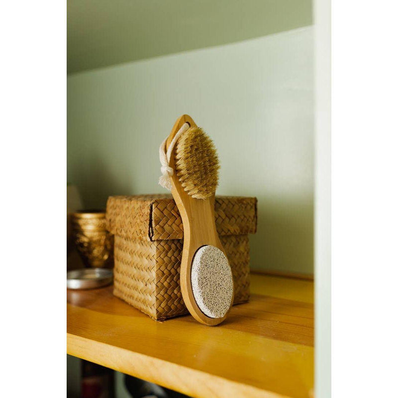 Bamboo Exfoliating Foot Pedicure Tool - Mae It Be Home