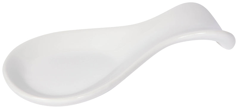 White Stoneware Spoon Rest - Mae It Be Home