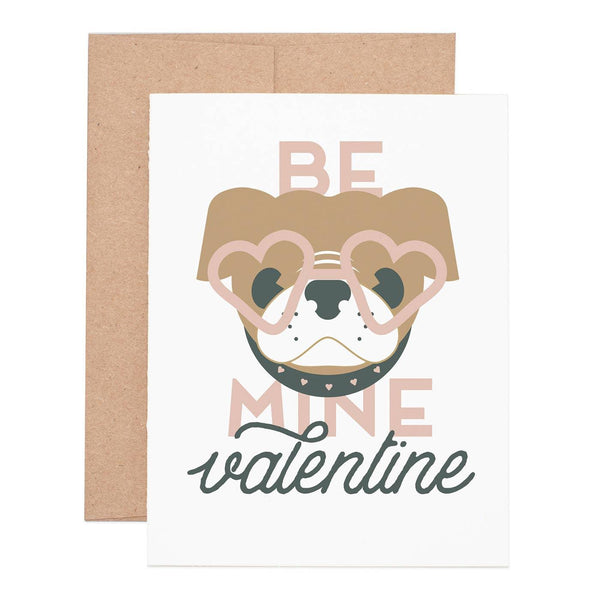 Be Mine Valentine Pug Greeting Card - Mae It Be Home