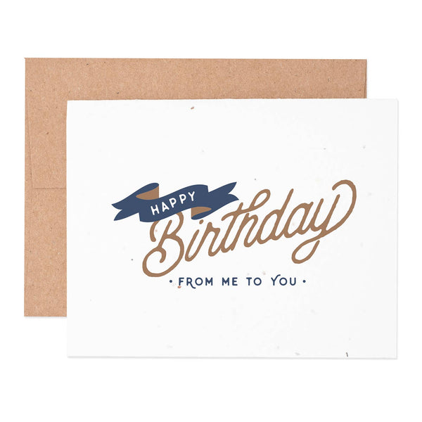 Birthday Banner Seeded Plantable Greeting Card - Mae It Be Home