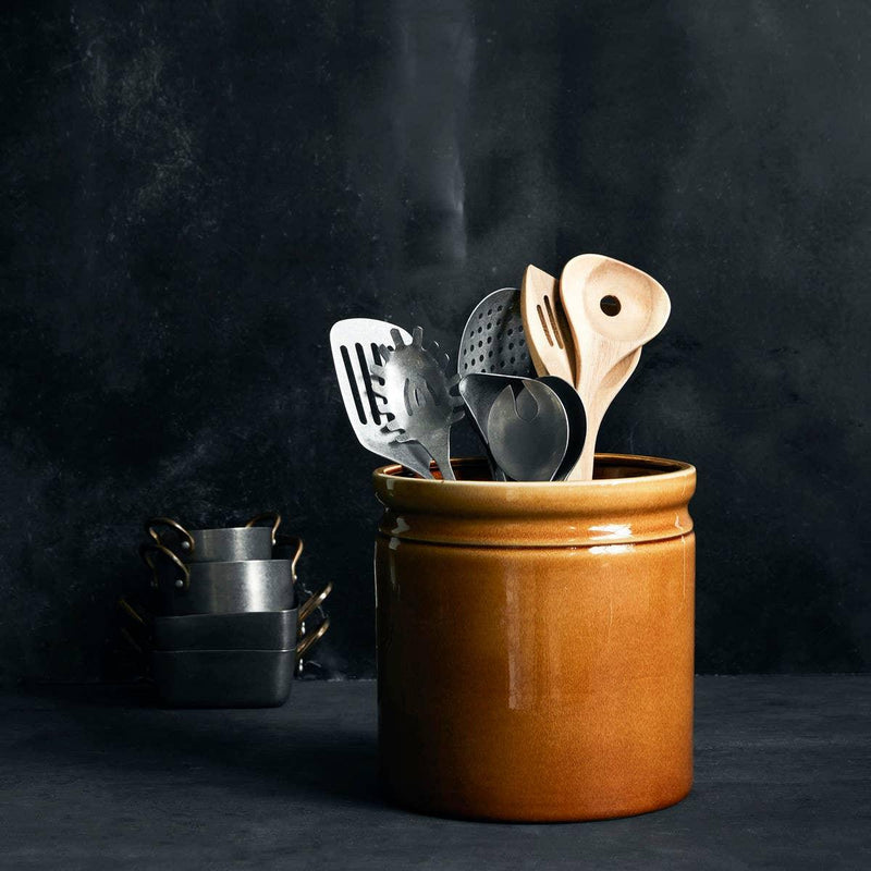Ceramic jar, Barn, Mocha - Mae It Be Home