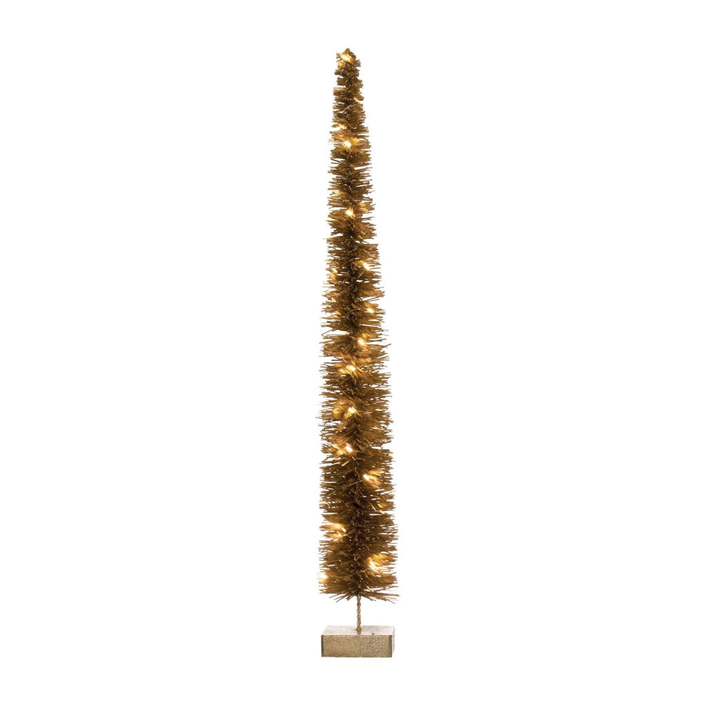 Chestnut Rattan Tree with LED Lights - Mae It Be Home