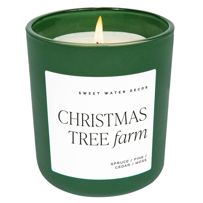 Christmas Tree Farm 15 oz Matte Soy Candle - Mae It Be Home