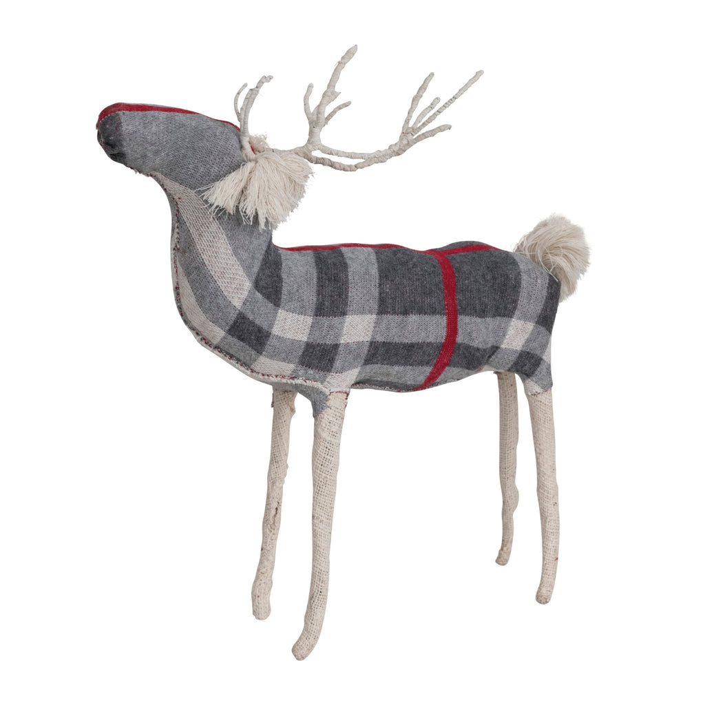 Cotton Knit & Wire Reindeer - Mae It Be Home