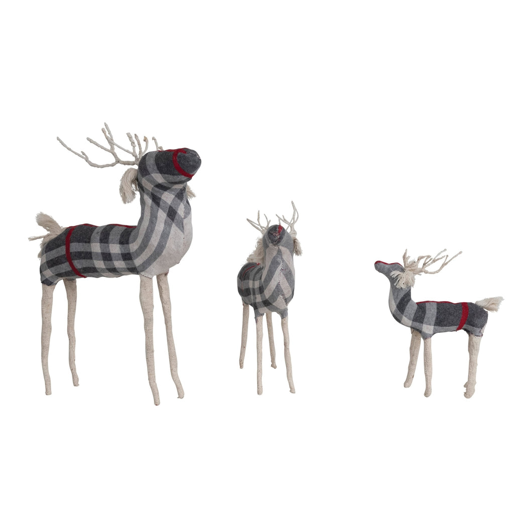 Cotton Knit & Wire Reindeer - Mae It Be Home