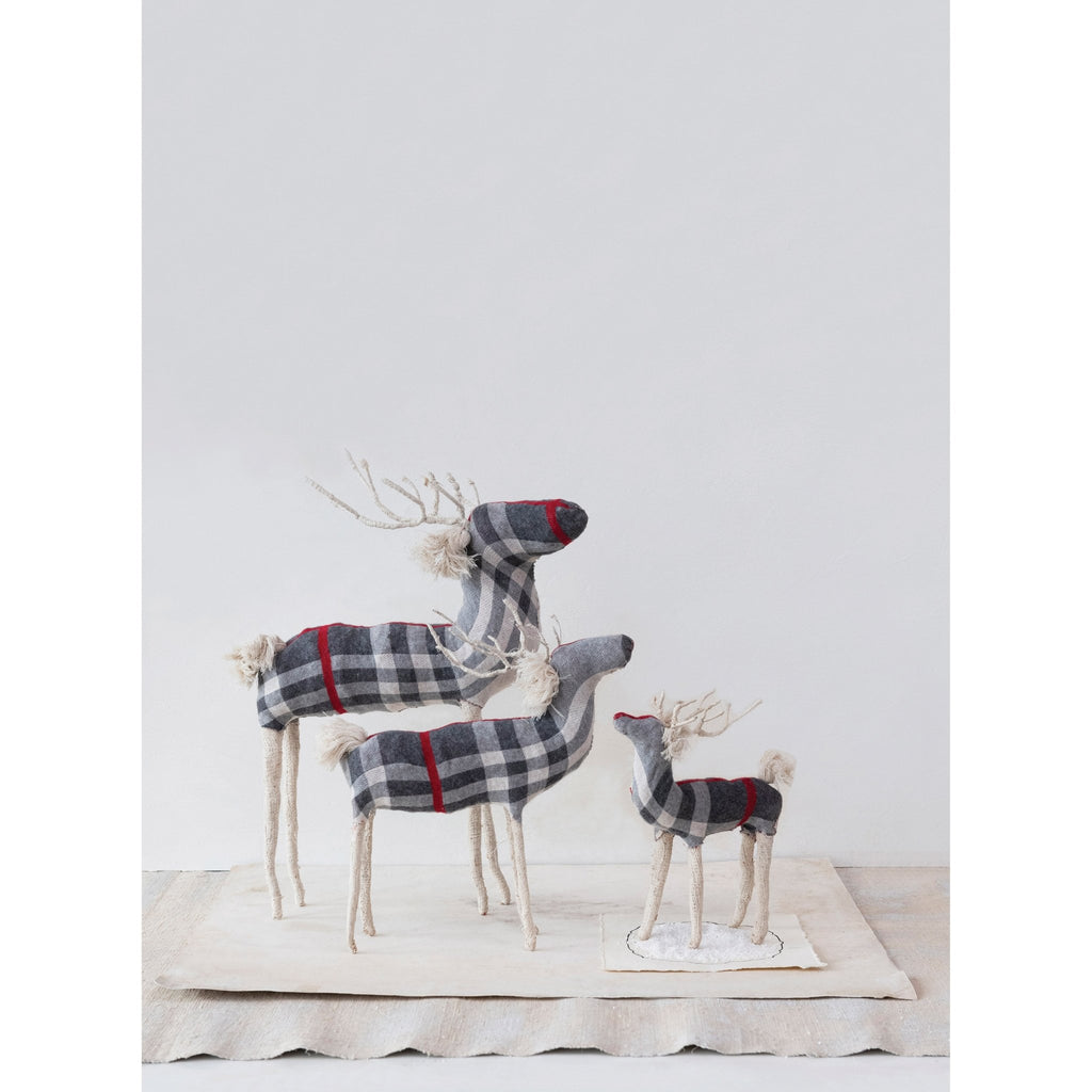 Cotton Knit & Wire Reindeer - Mae It Be Home