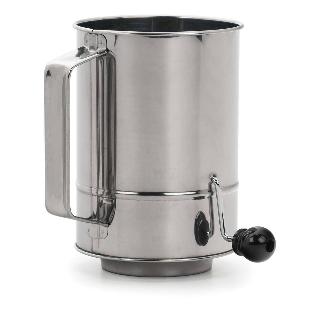 Crank Style Flour Sifter - 5 Cup - Mae It Be Home