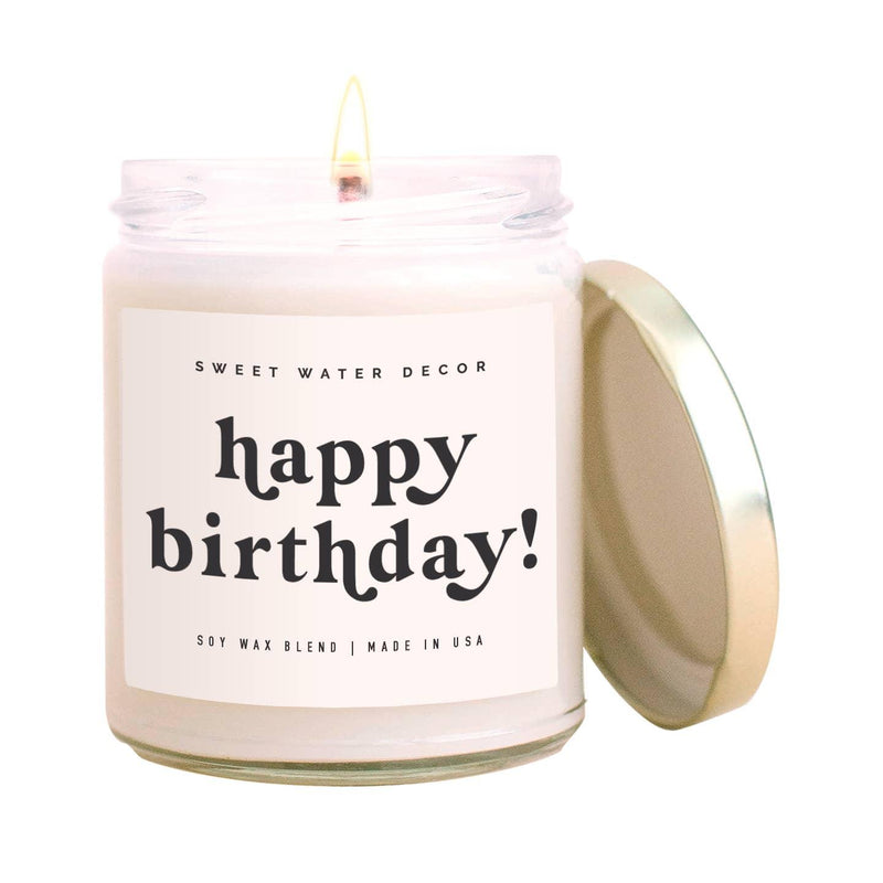 Happy Birthday 9 oz Soy Candle - Home Decor & Gifts - Mae It Be Home