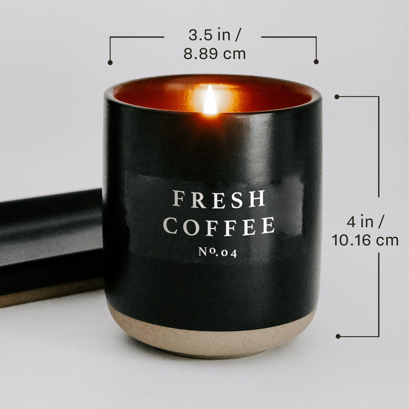 Fresh Coffee 12 oz Soy Candle - Mae It Be Home