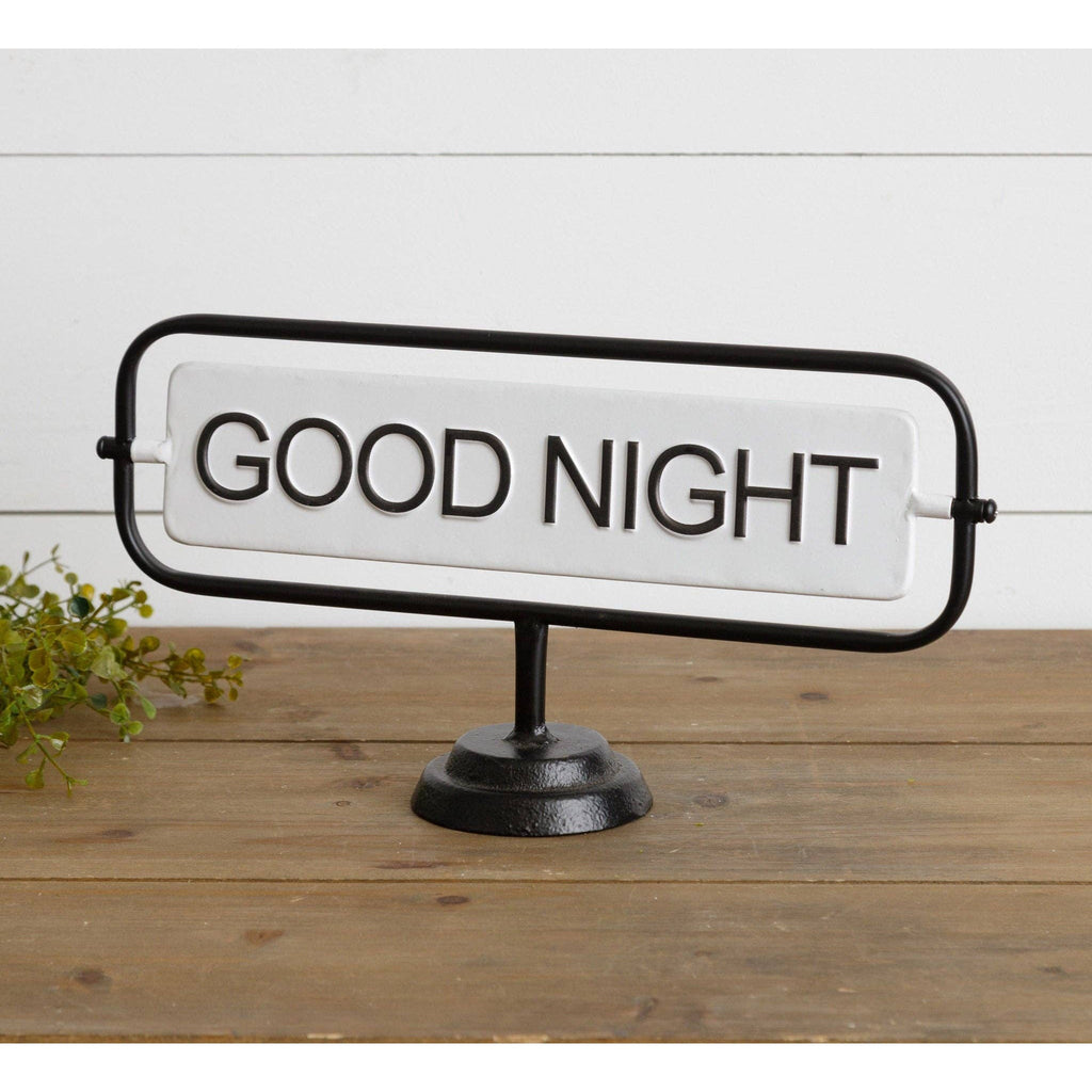 Good Night/Good Day Flip Sign - Mae It Be Home