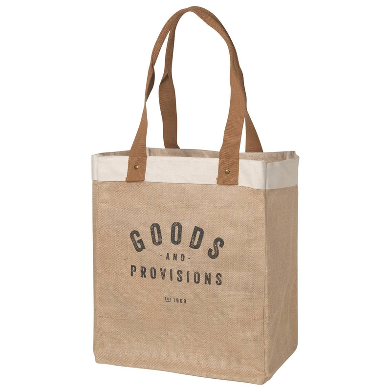 Goods And Provisions Large Burlap Shopping Bag - Mae It Be Home