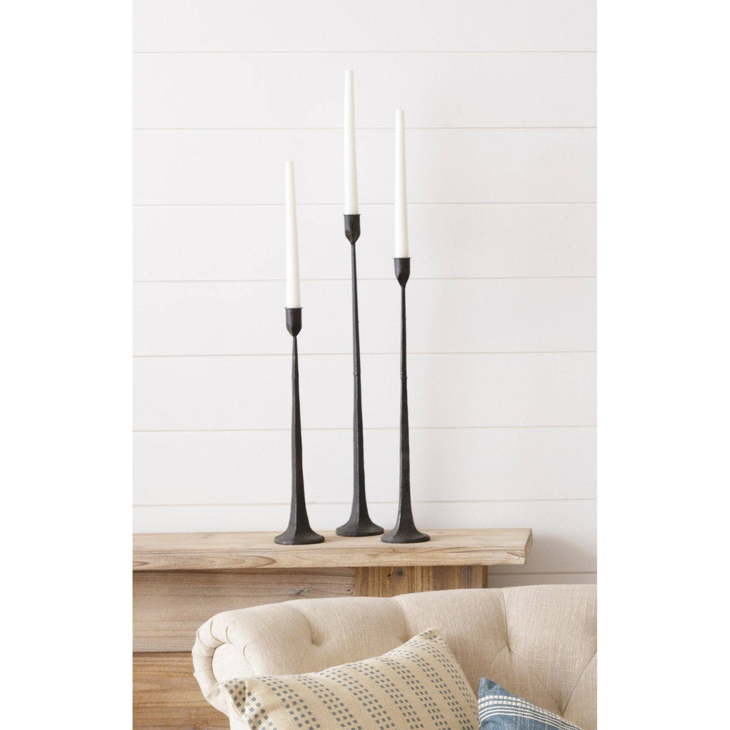 Hand Forged Metal Candle Holders (SET OF 3) - Mae It Be Home