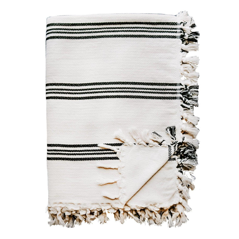 Henley Turkish Cotton Throw Blanket - Mae It Be Home