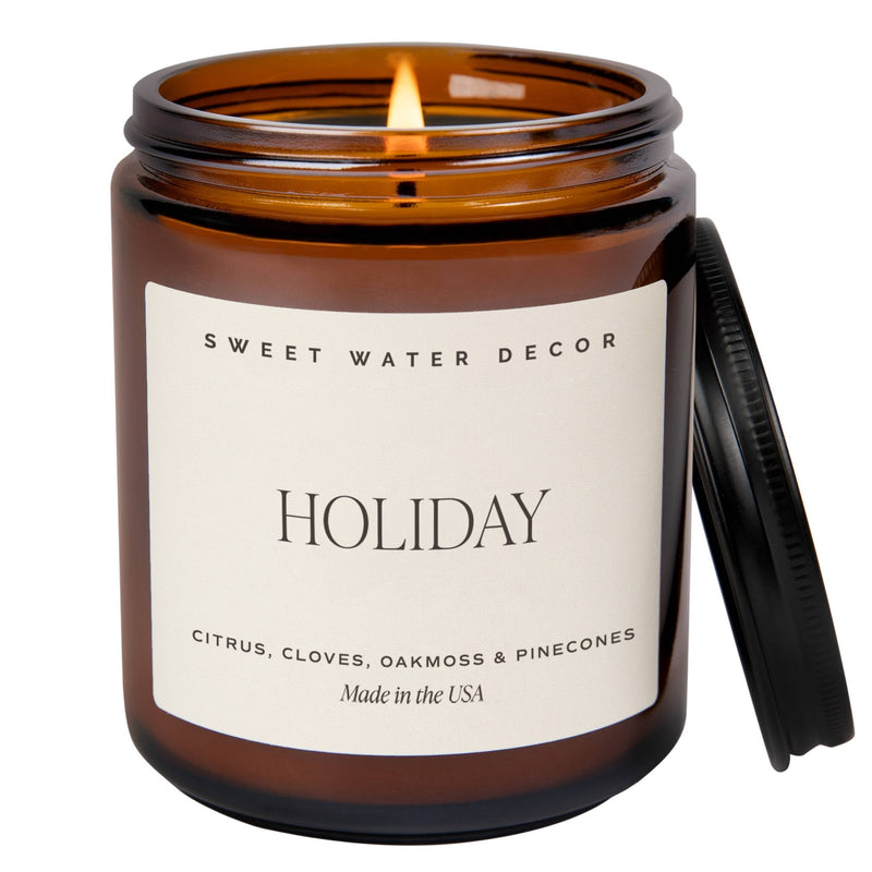 Holiday 9 oz Soy Candle - Christmas Home Decor & Gifts - Mae It Be Home