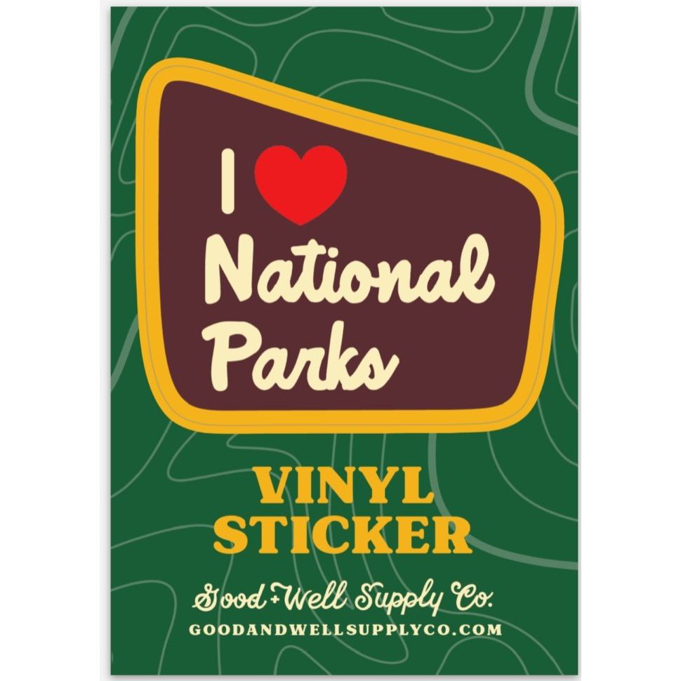 I Heart Parks Vinyl Sticker - Mae It Be Home