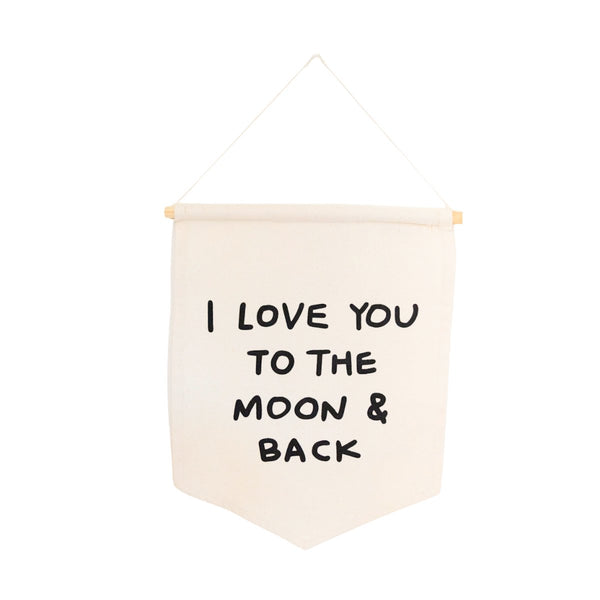 i love you to the moon and back hang sign - Mae It Be Home