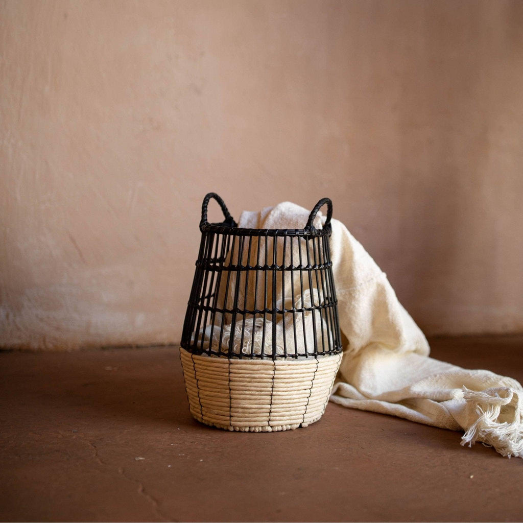 Lachlan Natural Woven Basket - Mae It Be Home