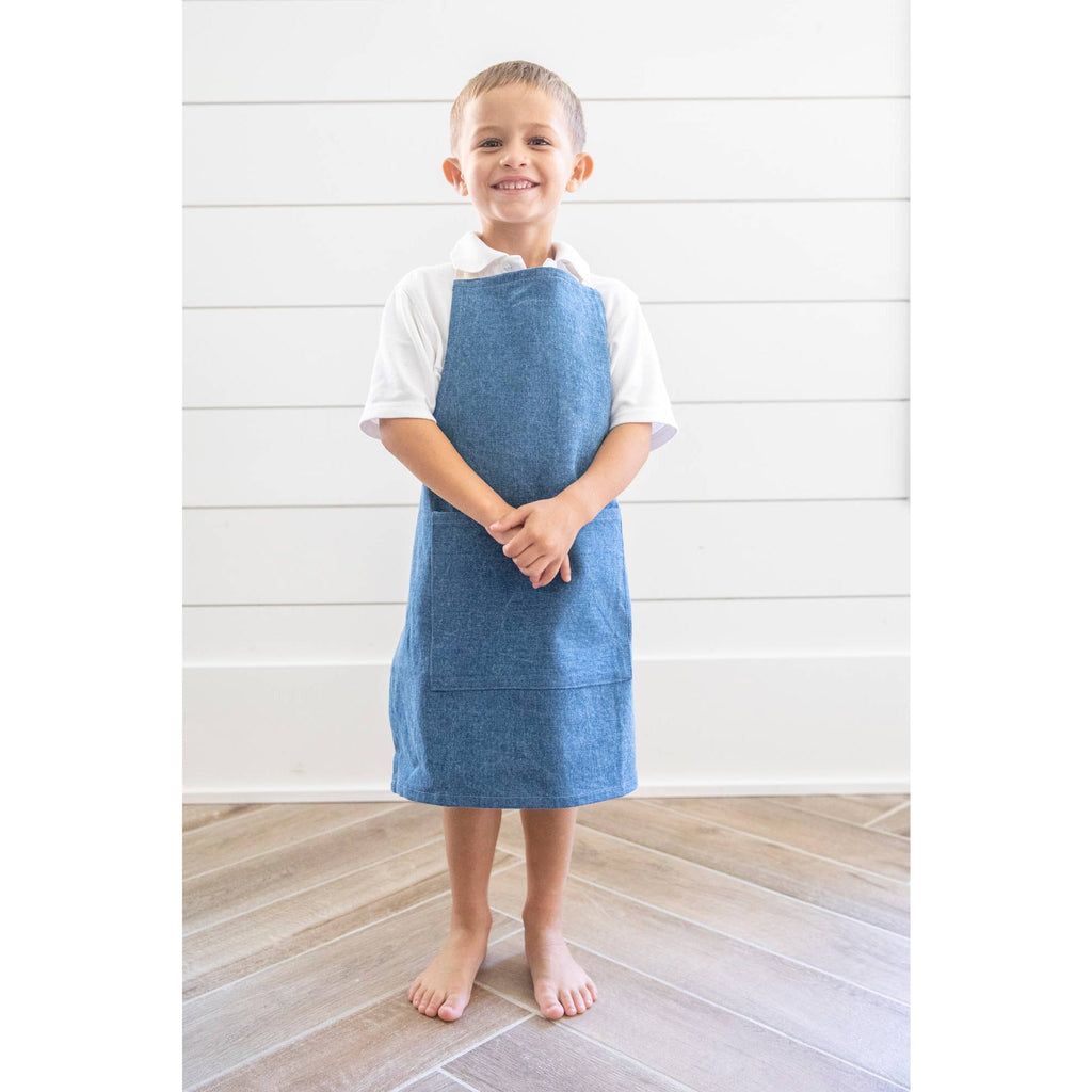 Millworks Collection Light Denim Child Apron - Mae It Be Home
