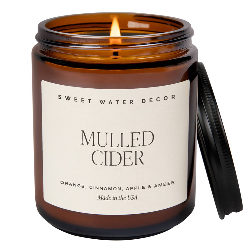 Mulled Cider 9 oz Soy Candle - Fall Home Decor & Gifts - Mae It Be Home