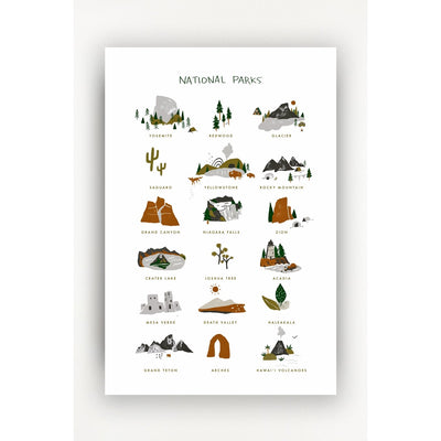National Parks Art Print - Mae It Be Home