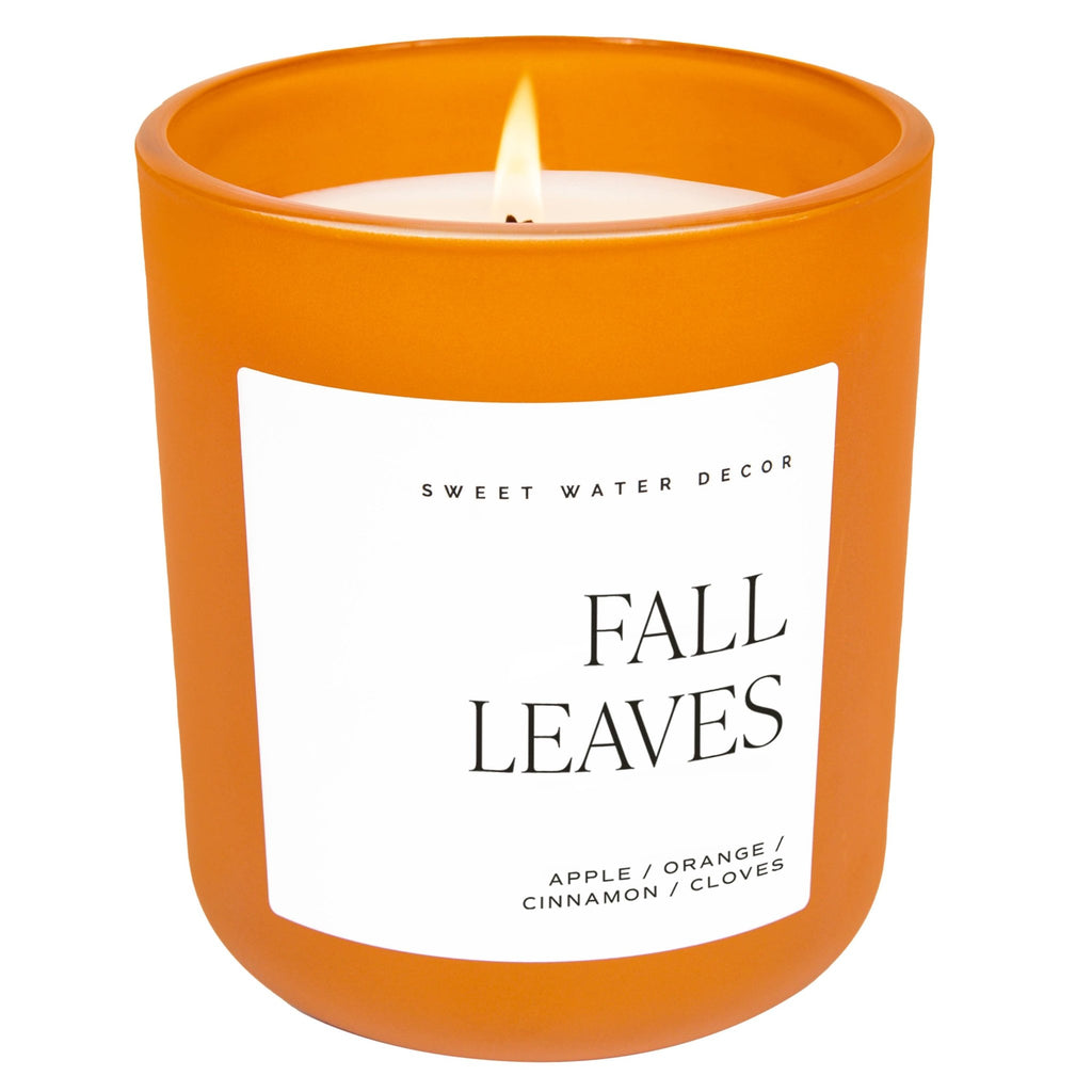 *NEW* Fall Leaves 15 oz Soy Candle, Matte Jar - Home Decor - Mae It Be Home