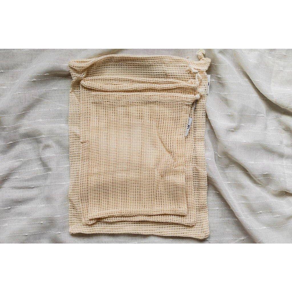 Organic Cotton Reusable Produce Bags - Mae It Be Home