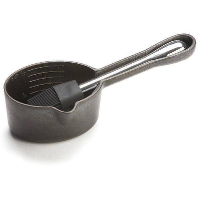 Outset Cast Iron Sauce Pot w/Sil Brush - Mae It Be Home
