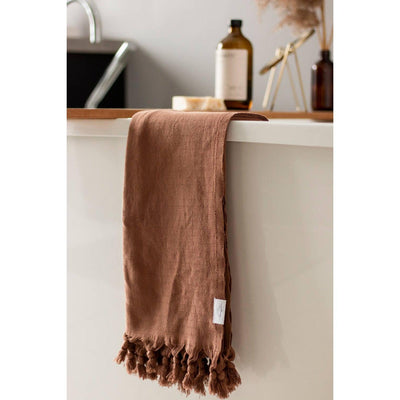 Oversized Turkish Towel- Chestnut - Mae It Be Home