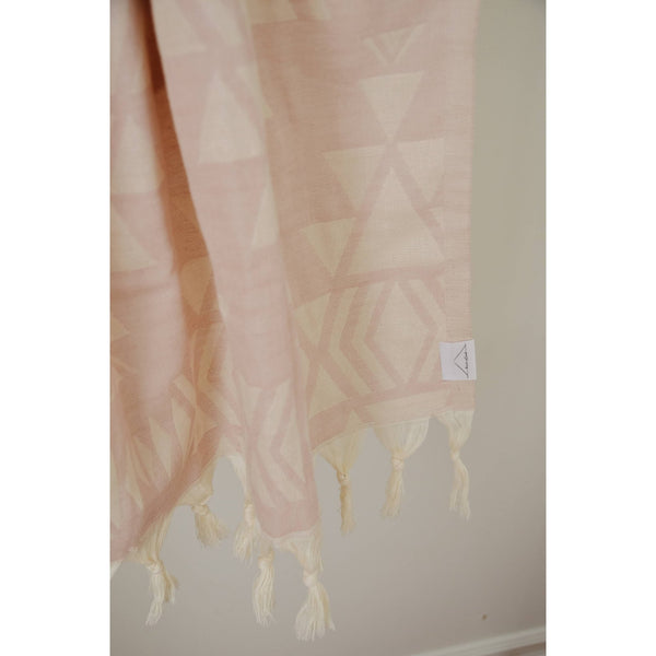 Oversized Turkish Towel - Primrose Jacquard - Mae It Be Home