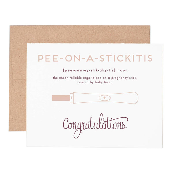 Pee On A Stick Greeting Card - Mae It Be Home