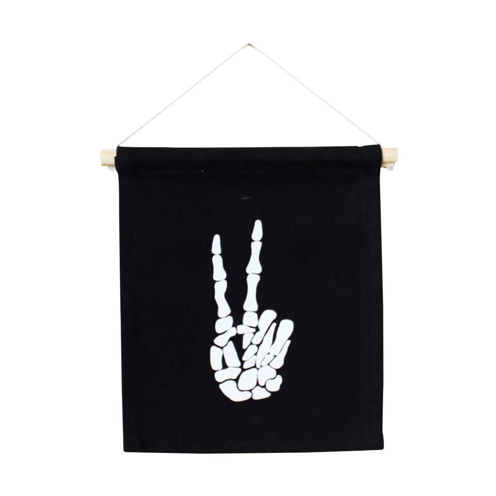 Skeleton Peace Hang Sign - Halloween - Mae It Be Home