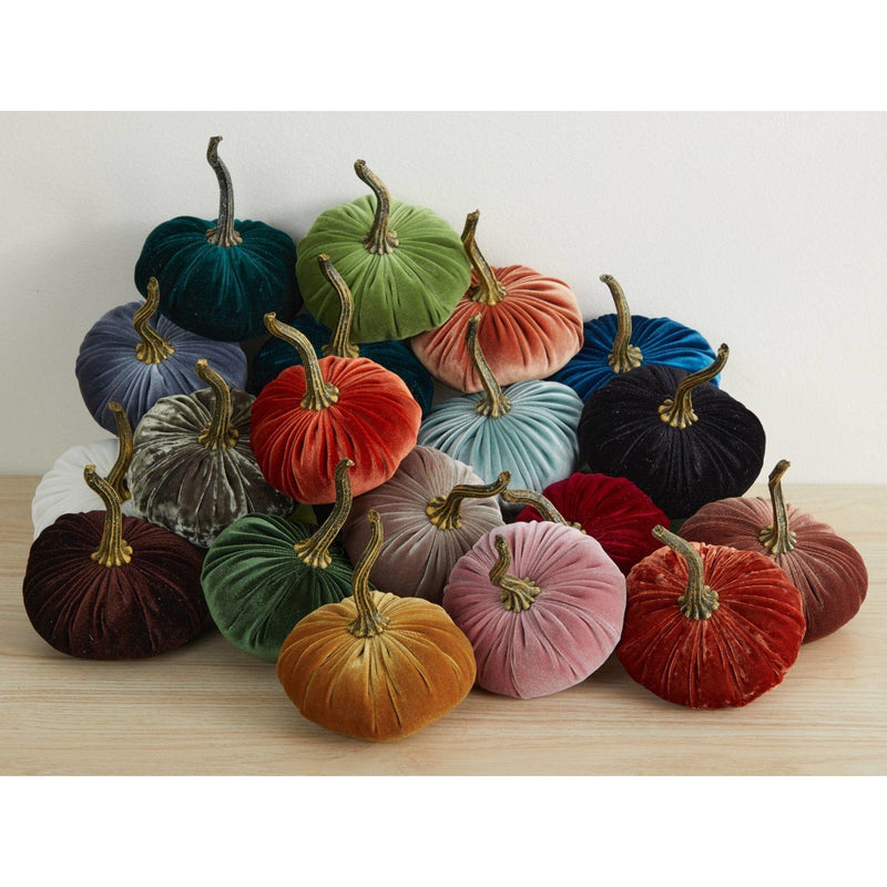 Small Handmade Velvet Pumpkins - Mae It Be Home