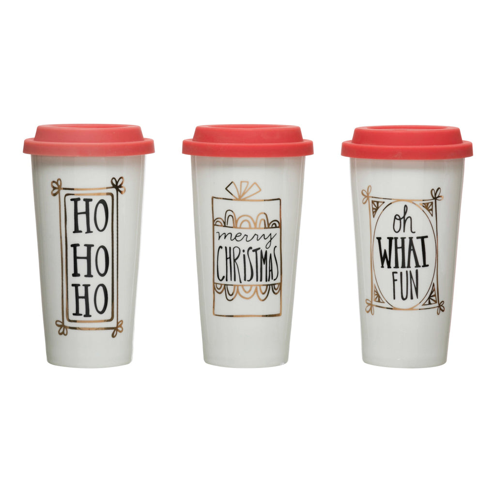 Stoneware Travel Christmas Mug - Mae It Be Home