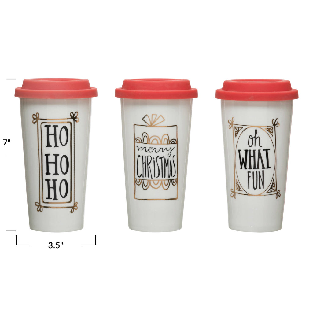 Stoneware Travel Christmas Mug - Mae It Be Home