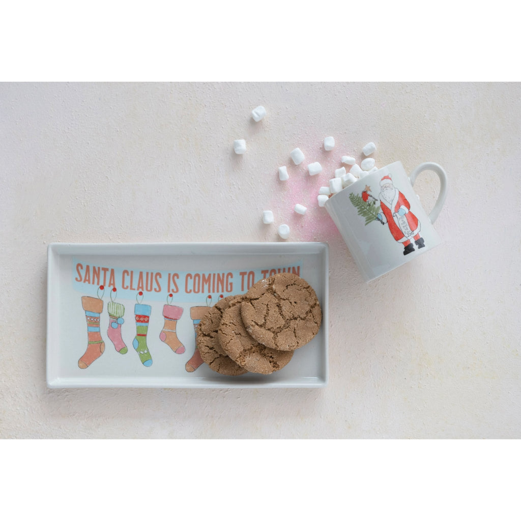 Stoneware Tray & Mug Set - Mae It Be Home