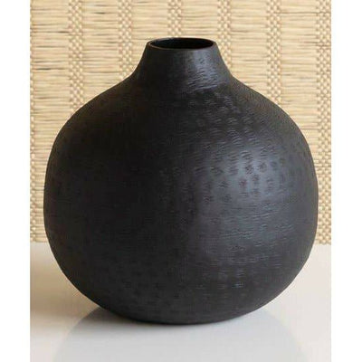 Textured Vase - Large Round - Mae It Be Home