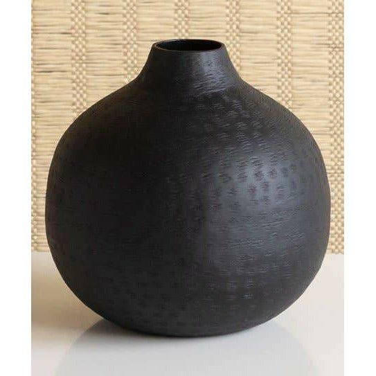 Textured Vase - Large Round - Mae It Be Home