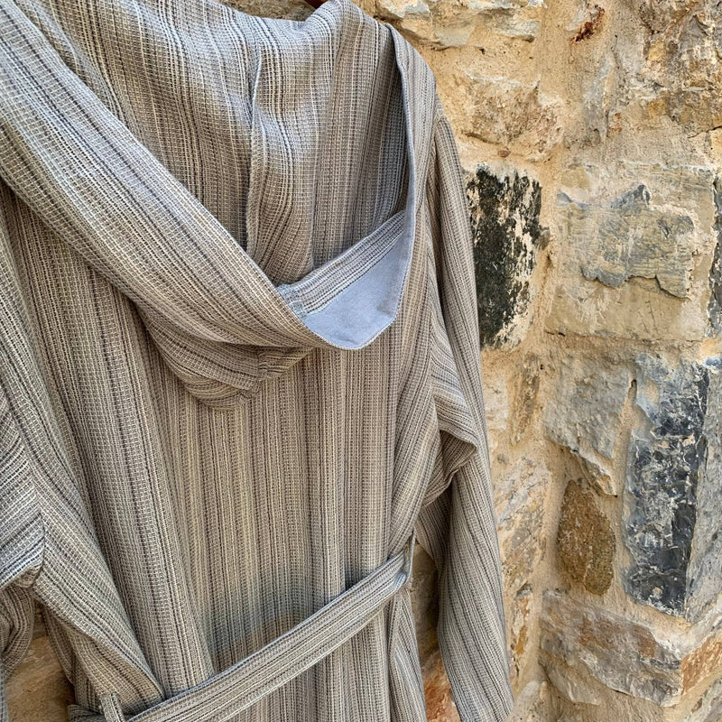 Turkish Hooded Robe: Blue / S/M - Mae It Be Home