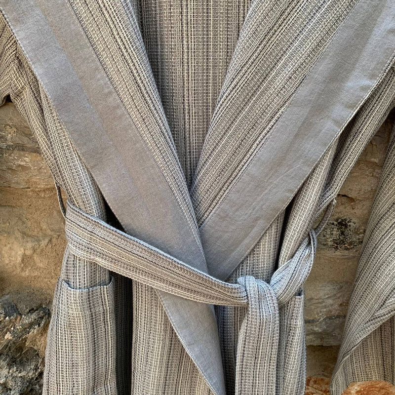 Turkish Hooded Robe: Blue / S/M - Mae It Be Home