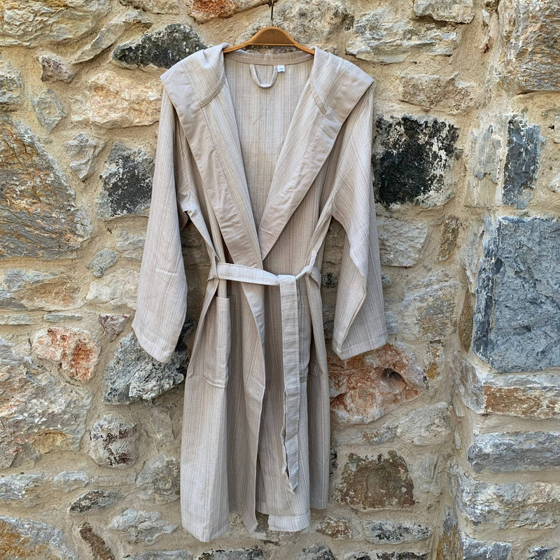 Turkish Hooded Robe: Blue / S/M - Mae It Be Home