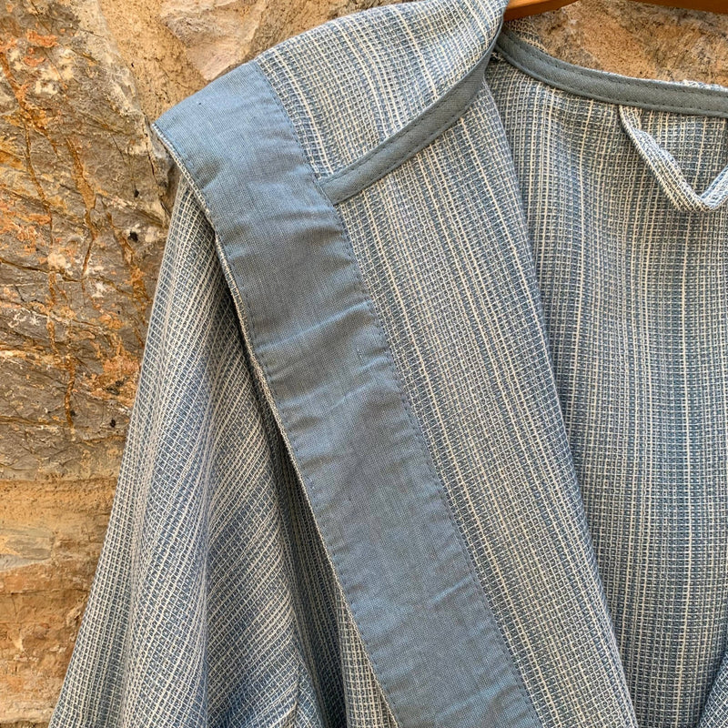 Turkish Hooded Robe: Blue / S/M - Mae It Be Home