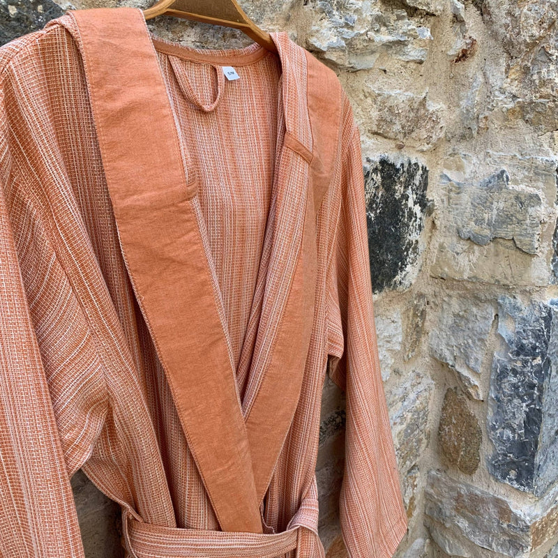 Turkish Hooded Robe: Taupe / S/M - Mae It Be Home