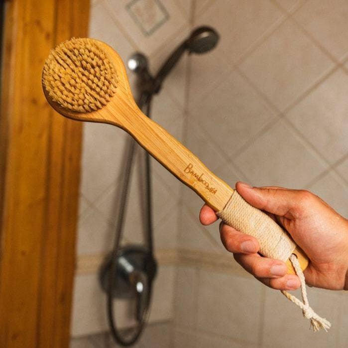 Vegan Bamboo Exfoliating Dry Brush | Market Bestseller - Mae It Be Home
