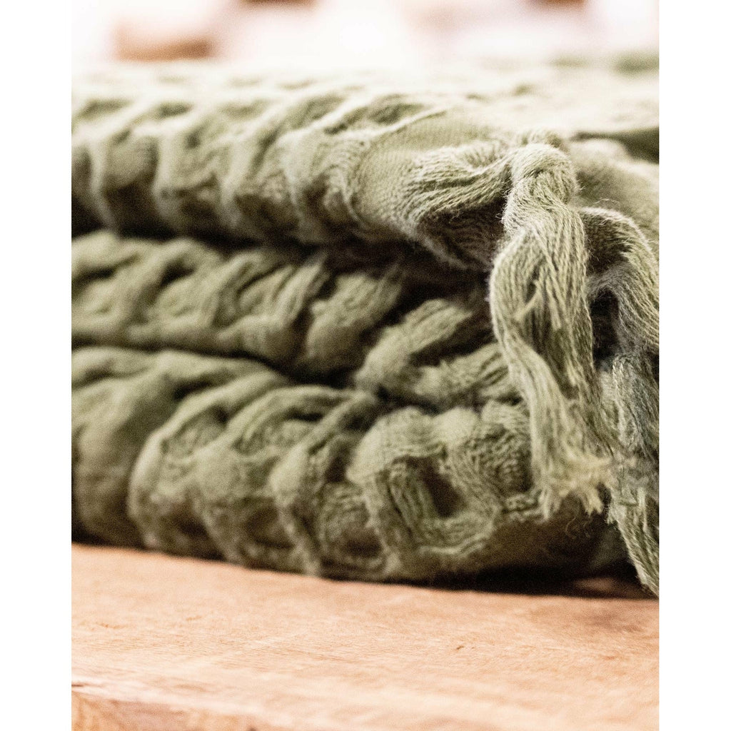 Waffle Blanket - Juniper - Mae It Be Home