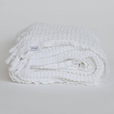 Waffle Blanket- White - Mae It Be Home
