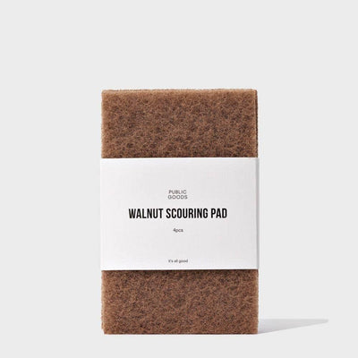 Walnut Scouring Pad 4 ct - Mae It Be Home