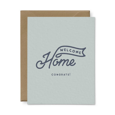 Welcome Home New Home Greeting Card- Single - Mae It Be Home