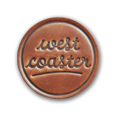 West Coaster Leather Coaster - Mae It Be Home