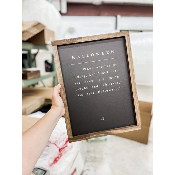 When Witches Go Riding | Halloween Wood Sign - Mae It Be Home