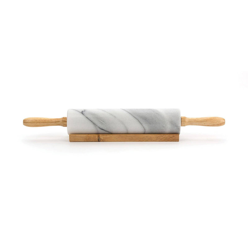 White Marble Rolling Pin - Mae It Be Home